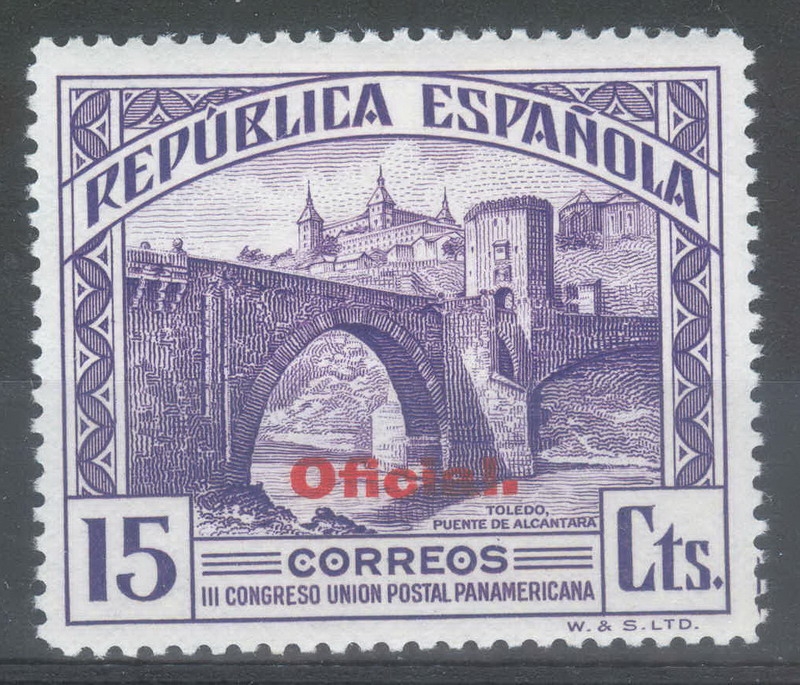 ESPAÑA 622 III CONGRESO DE LA UNION POSTAL PANAMERICANA. OFICIAL