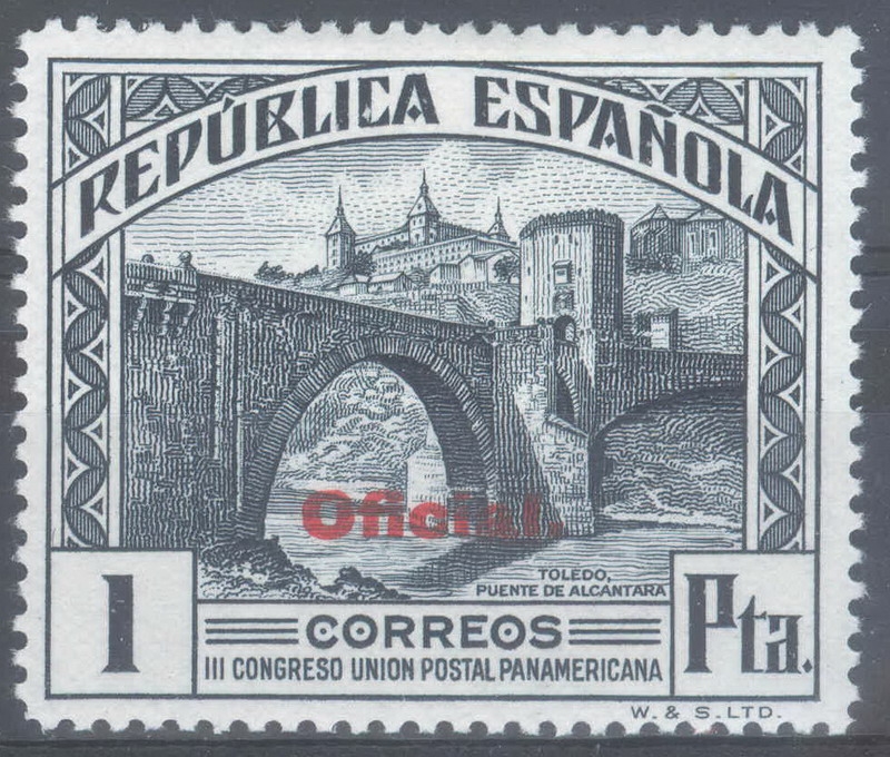 ESPAÑA 627 III CONGRESO DE LA UNION POSTAL PANAMERICANA. OFICIAL