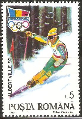 JUEGOS  OLÌMPICOS  DE  INVIERNO  EN  ALBERTVILLE.  PATINAJE  ALPINO.                                