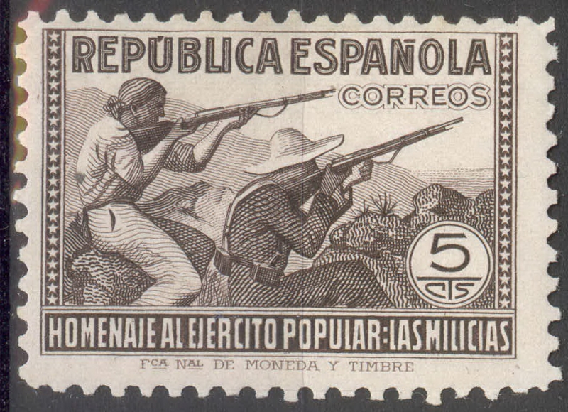 ESPAÑA 792 HOMENAJE AL EJERCITO POPULAR