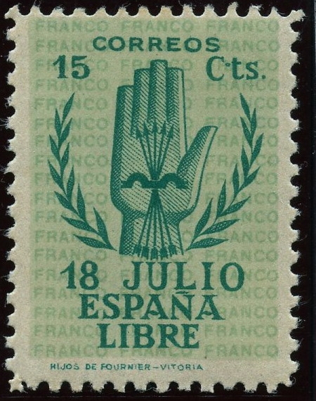ESPAÑA 851 II ANIVERSARIO DEL ALZAMIENTO NACIONAL