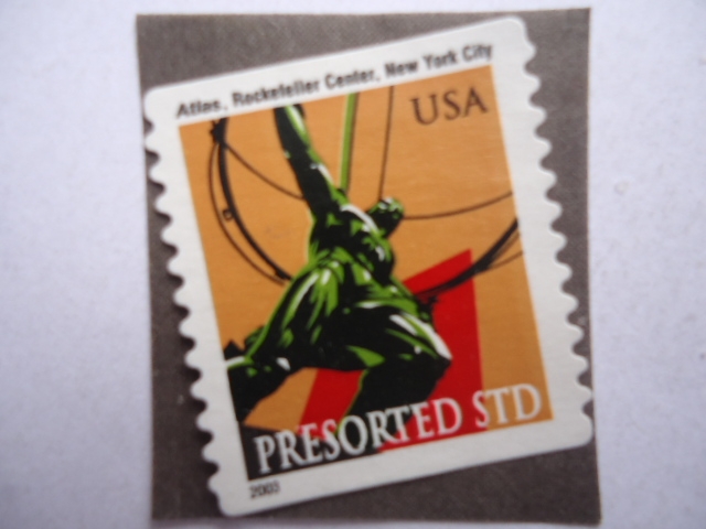 Atlas, Rockefeller Center, New York City - Presorted Std.
