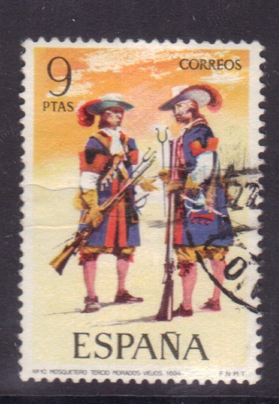 mosqueteros, tercio morados viejos 1694