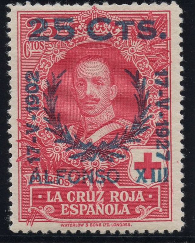 ESPAÑA 376 XXV ANIVERSARIO DE LA CORONACION DE ALFONSO XIII