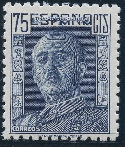 ESPAÑA 999 GENERAL FRANCO, DE FRENTE