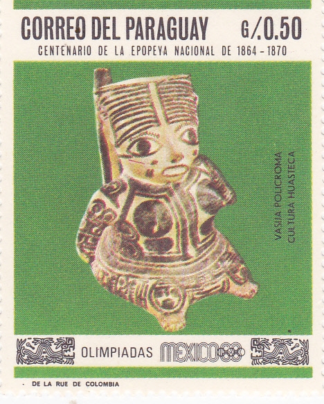 VASIJA POLICROMA- CULTURA HUASTECA