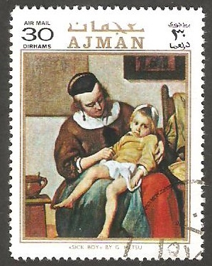 Ajman - Navidad, cuadro de Dürer