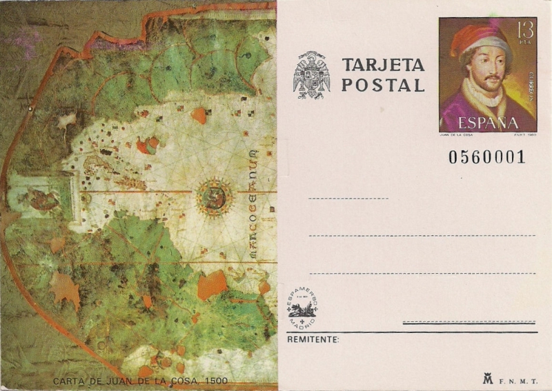 Carta de Juan de la Cosa. 1500