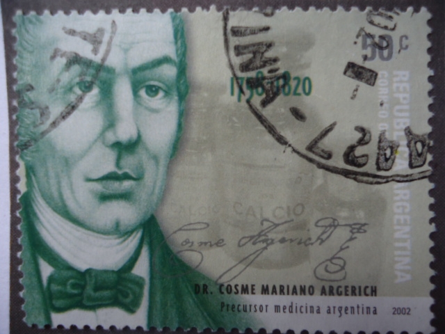Dr.Cosme Mariano Argerich-Precursor  Medicina Argentina