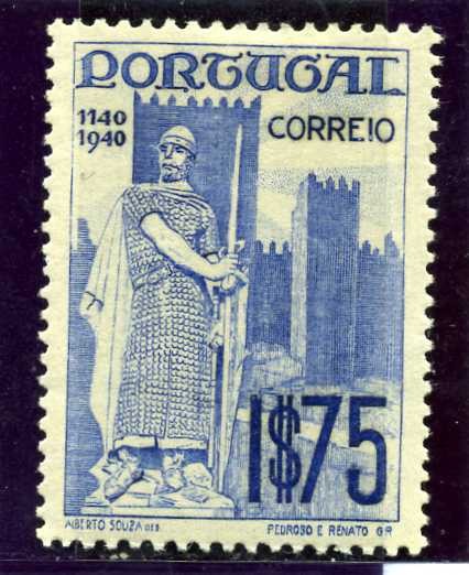 8º Centenario de la Fundacion y III Centenario de la Restauracion de la Nacion Portuguesa. Alfonso I
