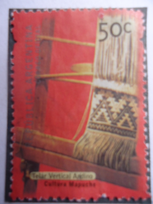 Telar Vertical Andino - Cultura Mapuche