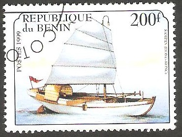 Nave de vela sampan de Hong Kong