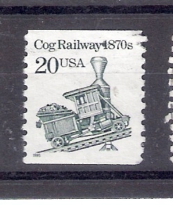 Tren de cremallera década de 1870