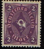 Deutsches Reich 1922 Scott 150 Sello Nuevo ** Post Horn 2 Alemania Germany 