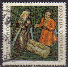 AUSTRIA 1982 Michel 1724 Sello Navidad Christmas usado Yvert1553