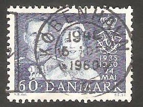  390 - Bodas de Plata de los Soberanos, Frederic IX e Ingrid