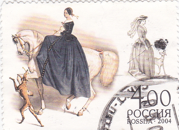 mujer a caballo