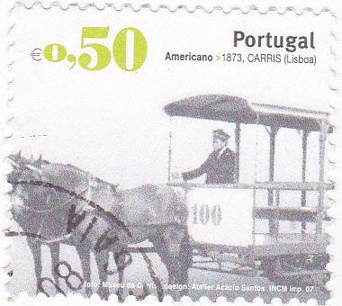 tranvía a caballo