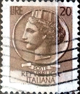 Intercambio 0,20 usd 20 liras 1961