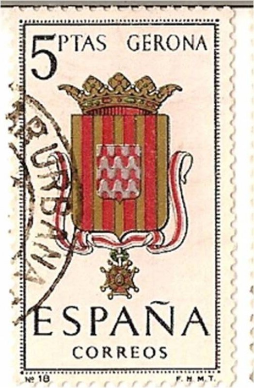 Correos España / Gerona / 5 pecetas