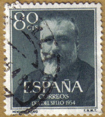 Dia del sello - Marcelino Menendez y Pelayo