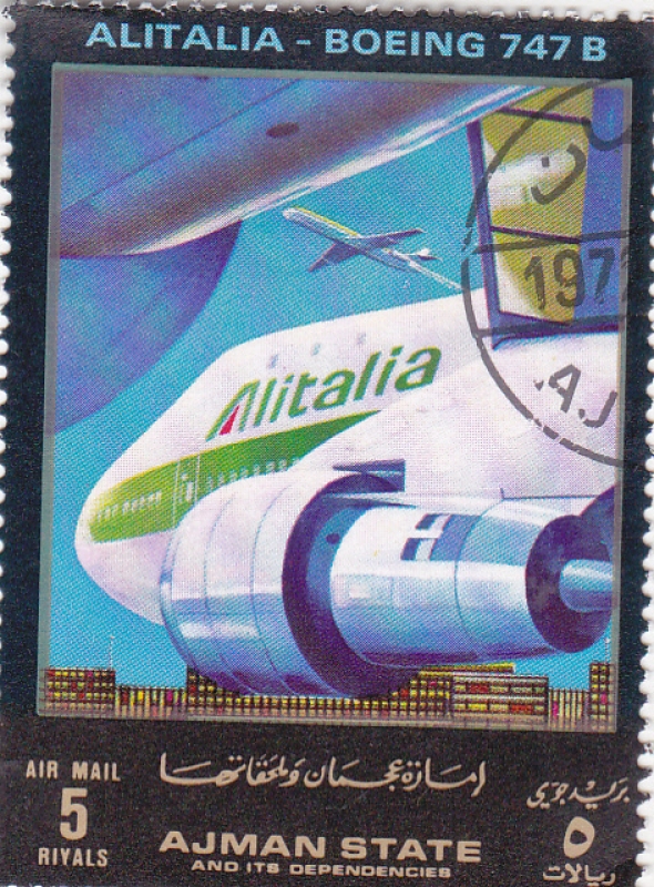 avion-Boeing 747 B Alitalia