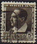 ESPAÑA 1933 681 Sello º Personajes Vicente Blasco Ibañez 5c Republica Española