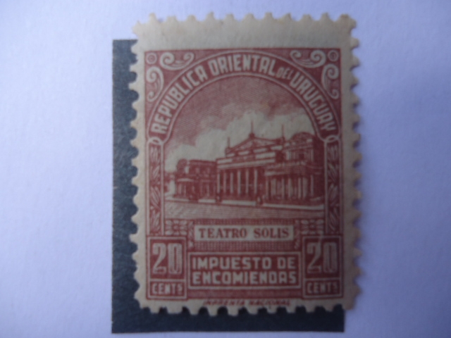 Teatro Solis - Impuesto de Encomiendas. Correo Terrestre.
