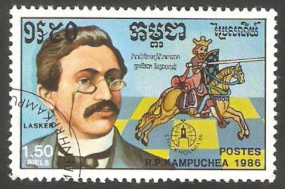 Kampuchea - Lasker, campeón de ajedrez
