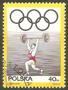 1760 - 50 Anivº del Comité olímpico polaco, Halterofília