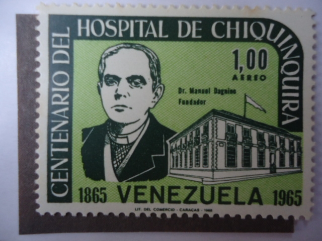 Centenario del Hospital de Chiquinquirá.1865-1965.