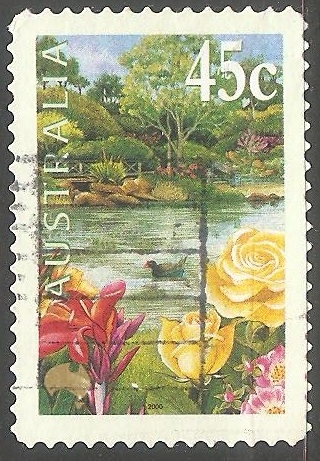 Flores en el lago