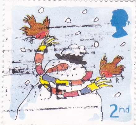 ilustración de un muñeco de nieve
