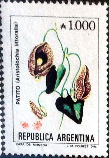 Intercambio 0,25 usd 1000 australes 1989