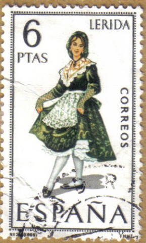 LERIDA - Trajes tipicos españoles
