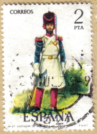 UNIFORMES - Gastador de Infanteria 1821