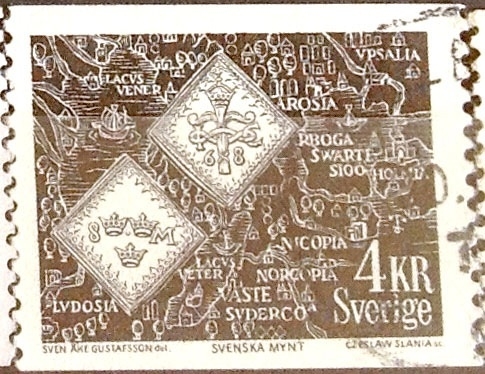 Intercambio 0,20 usd 4 krone 1971