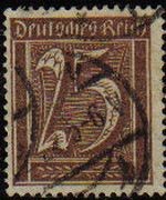 Deutsches Reich 1922 Scott 140 Sello Serie Basica Numeros 25 Usado Alemania 