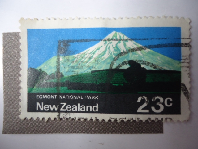 Volcán Taranaki.
