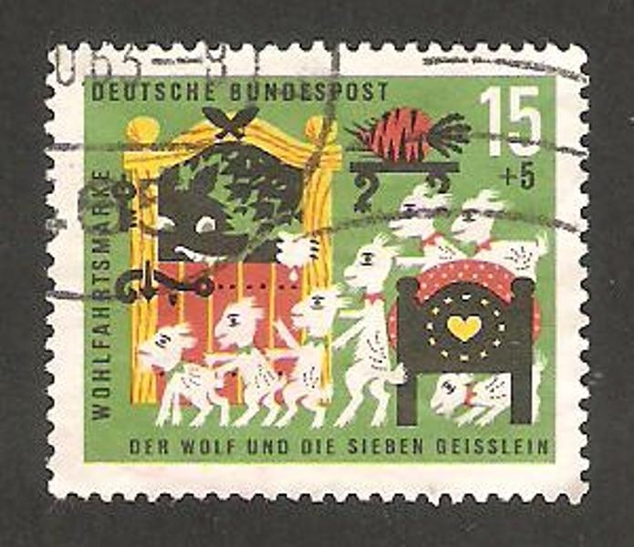 281 - Cuento, El lobo y los siete corderos, de Los Hermanos Grimm