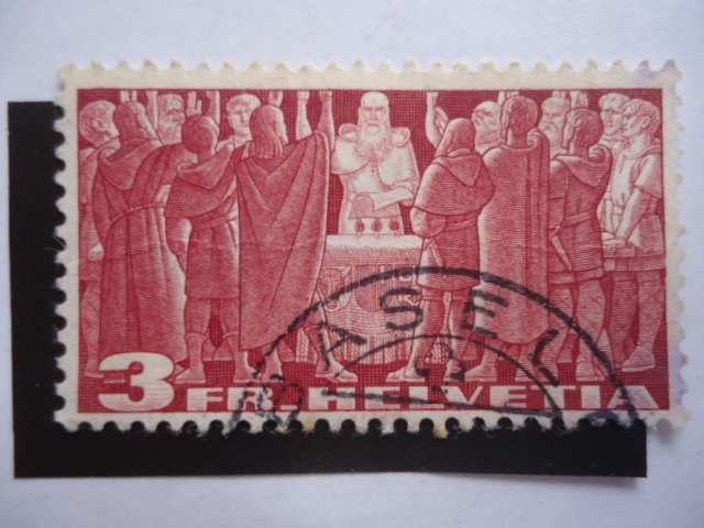 Reunión ante la Piedra Sagrada - Societe Des Nations Yt/313A - 1938.