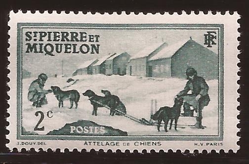 Enganche de perros 1938 2 cents