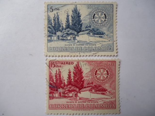 Scott/Colombia:639 - Quinta de Bolivar en Bogotá - Rotary International 1905-1955.