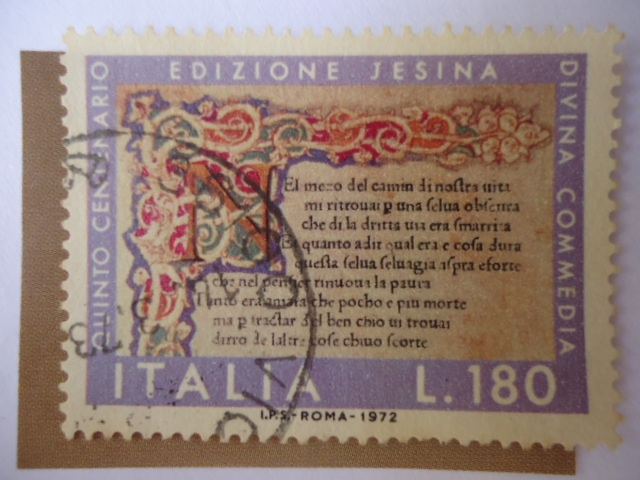 Vº Centenario Edizione Jesina  Divina Commedia - Dante Aligeri