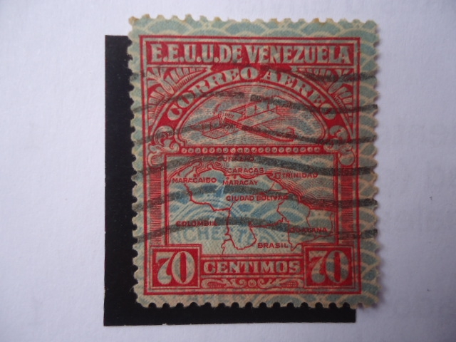 E.E.U.U. de Venezuela - Mapa.