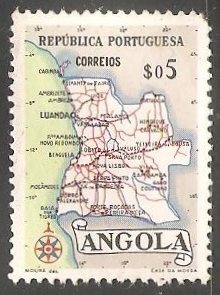 Mapa de Angola