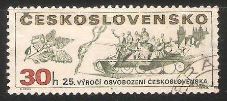  25th anniv. of the liberation of Czechoslovakia -  [25 aniversario de la liberación de Checoslovaqu