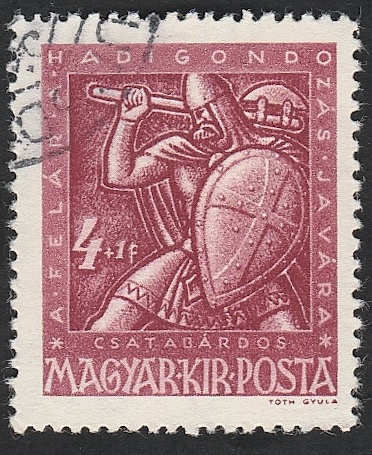 639 - Guerrero armado con escudo y hacha