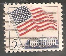 Bandera sobre la Casa Blanca