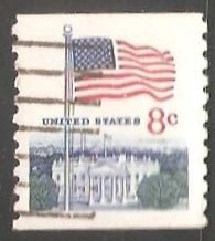 Bandera sobre la Casa Blanca